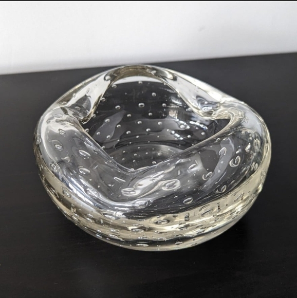 Blenko Controlled Bubble Ashtray - Picture 4 of 8
